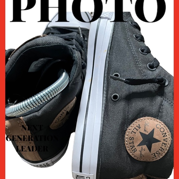 Rare*Converse all star gym shoes mens Size 7 high top - Picture 4 of 13